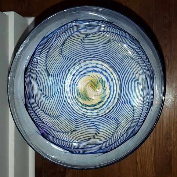 Robert Held Art Glass Centerpiece Bowl Signed - Picture 3 of 10